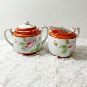 Vintage Occupied Japan Sugar and Creamer Set